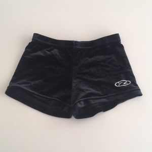 Black Velvet Shorts